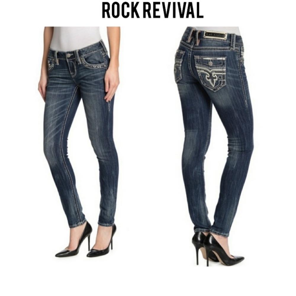 NWT Rock Revival “Gavyn” Skinny Jeans